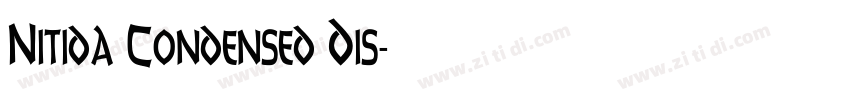Nitida Condensed Dis字体转换